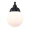 Westinghouse Fixture Wall Outdoor 60W Dusk to Dawn Eddystone Mt, Black Glassobe Wh Opl Glass 6121400 - alternate 1